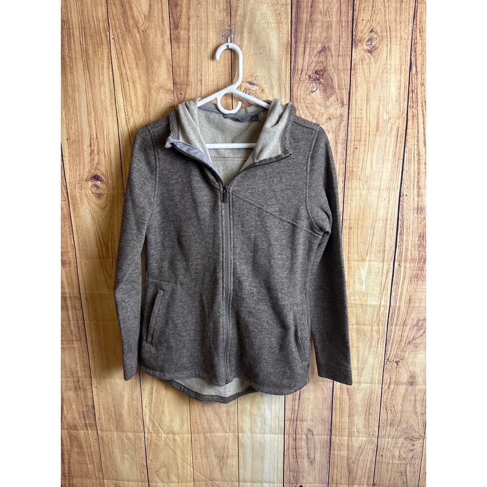 Toad & Co Full Zip Hoodie Women's Heathered Brown Size S